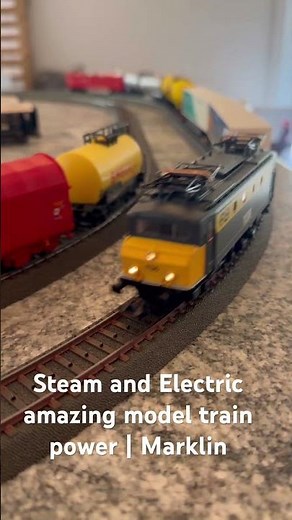 This model train power setup is insane #modeltrains #steampowered
