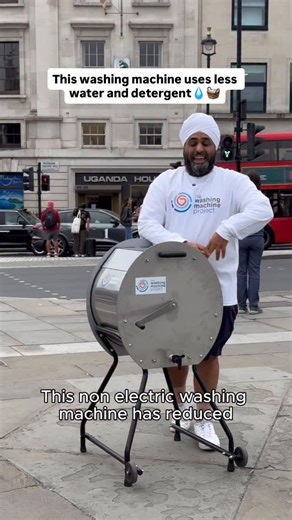 less water & detergent needed with our machine compared to what people would usually need when hand washing their clothes around the world 🧺🙌🏽🙏 would you use our off-grid washing machine? #uganda #washingmachine #laundry #innovation #awareness #humanity #offgrid | The Washing Machine Project