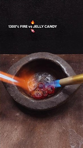 1300°c FIRE 🔥 vs JELLY CANDY 🍬 @RANDOM_EXPERIMENTSS #fireexperiment