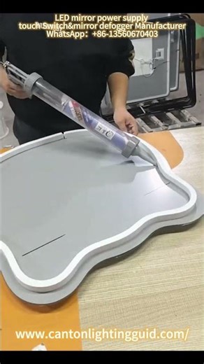 DIY LED bathroom Mirror | Modern Builds. Diy vanity mirror with lights.#mirror #diy #manufacturer