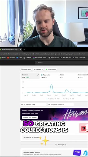 Shopify AI Magic: Create Collections & Discounts in SECONDS! Discover how easy it is to create collections and discounts using the Shopify dashboard, all thanks to Copilot and Sidekick! We'll explore customer search, VIP listings, and rapid collection creation. See how quickly new collections are made and discounts are set up for your store. #ShopifyTutorial #ShopifyTips #ShopifyCopilot #Ecommerce #OnlineStore #CollectionCreation #DiscountCodes #ShopifyStore #Shopify #ECommerceTips
