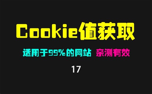 怎么获取网站的cookie值？此方法适用于99%的网站！