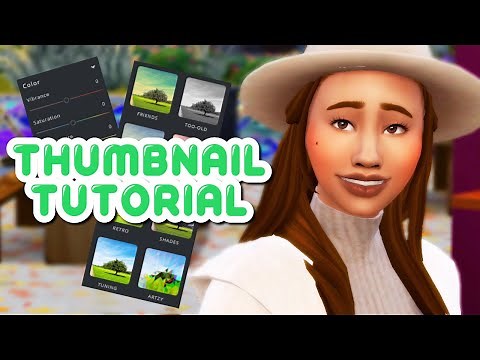 HOW I MAKE MY THUMBNAILS + FREE PHOTO EDITOR! 🤩 | Sims 4 Thumbnail Tutorial 2020