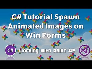 C# Tutorial Spawn Animated Wind mill Images Dynamically Using Paint Event and Animator Class