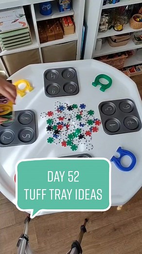 Interactive Tuff Tray Counting Activities for Kids