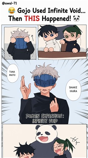 Gojo Used Infinite Void... Then THIS Happened! 🤣 #jujutsukaisen #jjk #anime #fypシ