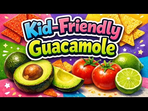 🥑 The Simplest Guacamole Ever | Kid-Friendly Guacamole Recipe No Spice!