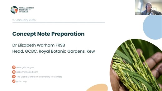 GCBC RGC3 Webinar Series - How to Prepare a Concept Note