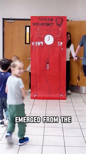 Teachers Build ‘Time Machine’ to Show How Fast Kids Grow Up #shorts