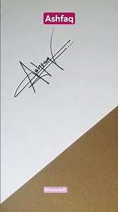 Ashfaq Signature | Stylish Handwritten Signature Design