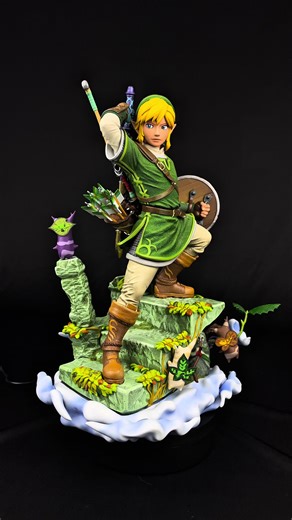 Link Fast Paint Process Modelo @bionic_3d #zelda #link #paint #brush #dy