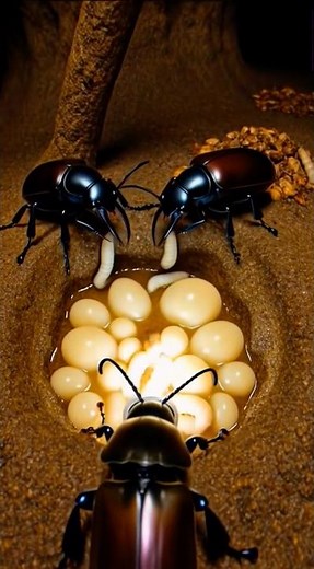 Through the Eyes of a Ground Beetle | Micro-Camera Journey #shorts
