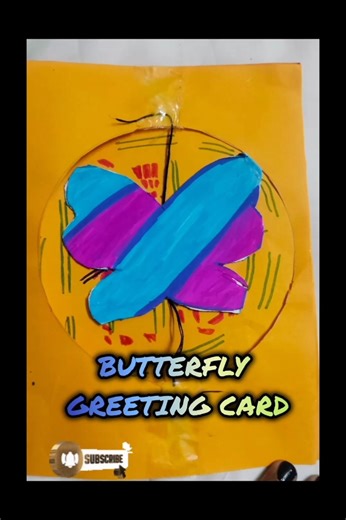 Butterfly Greeting Card|#birthday #diy#handmade #craft#shorts#butterfly #art #cards#giftideas#ideas
