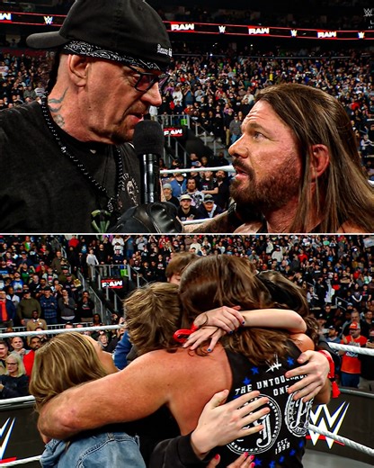 The Undertaker had the honor of telling AJ Styles that he is the newest member of the 2026 WWE Hall of Fame Class. What a moment. | Netflix