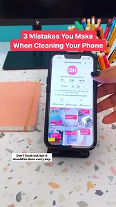 PSA: You should #CleanYourPhone EVERYDAY! Follow these easy top tips for a #CleanPhone. | Good Housekeeping