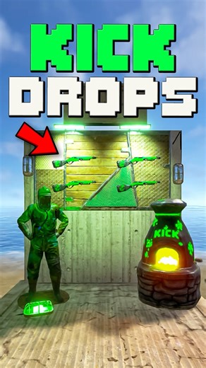 NEW RUST KICK DROPS 😳✅ #qaixx #rust #shorts