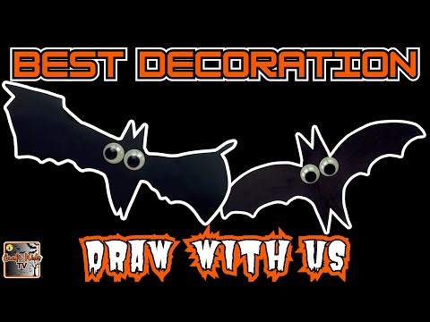 How to Draw a Spooky Bat - Best DIY Halloween Decoration