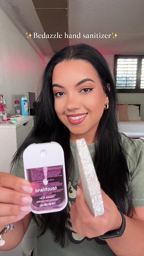 Bedazzled Touchland Hand Sanitizer Dispenser DIY for Moms