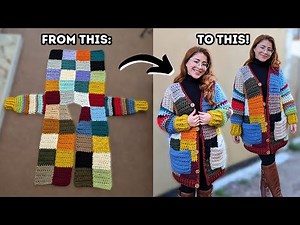 Crochet Cardigan Tutorial | Chunky Crochet Cardigan Step by Step