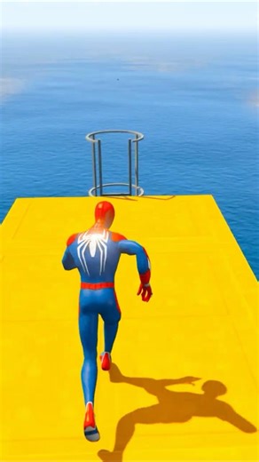 GTA 5 Epic Water Ragdolls | Spider-Man Jumps / Fails ep.18066 #shorts