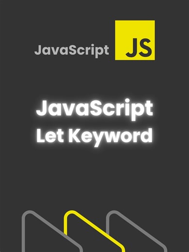 JavaScript let Keyword .. JavaScript let Keyword explains why let provides safer variable declarations than var, how it prevents redeclaration errors, and when to use it for values that can change. Follow for more web dev tips & tech explainers! #script_ish #learntocode #shortsfeed #TechTok #frontend #webdesign #Shorts #webdevelopment #JavaScript #JS #Let #Variables