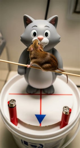 Funny! Mice curious again, but trap never catches them watch closely