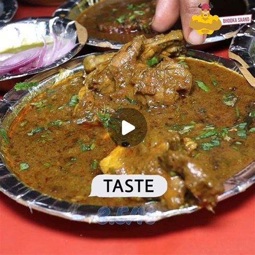 Pujneet Singh aka Bhooka Saand on Instagram: "Bihari Style Mutton Curry and Chicken Curry is available in District Center, Janakapuri New Delhi at this outlet along with fish. #bhookasaand #delhifood"