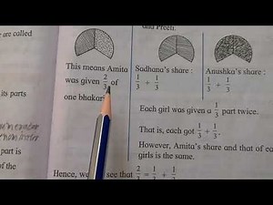 4th Maths Fractions, Page no. 51-54