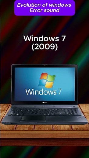 Evolution of Windows Error Sounds - PC Edition (1985-2020) #shorts #youtubeshorts #windowsstartup