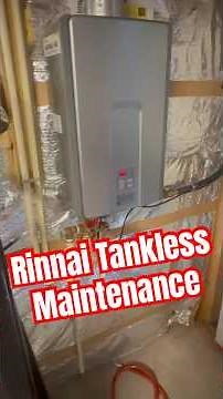 Rinnai RL 75 Annual Maintenance (Part 1) #diy #tankless #plumbing