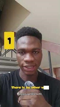 The German in my head is not what my mouth is saying