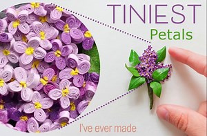 【Miriam's Quilling】丁香衍纸花制作教程 The TINIEST petals I've EVER made! Mini Lilac Flowe