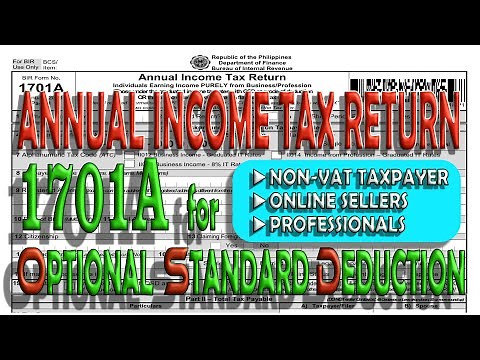 1701A for OPTIONAL STANDARD DEDUCTION (OSD)
