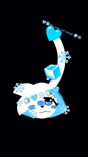 🩵🥶snowflake my new cat emoji !!!🧊❄️