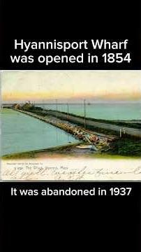 Hyannisport Wharf: Hidden Cape Cod History #capecod #travel #railroad #history #beach