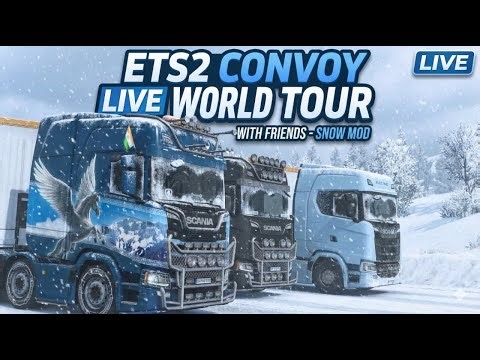 ETS2 Convoy With Friend 🚛🔥 | Long Drive Multiplayer | Game On Live #ets2 #marathistreamer