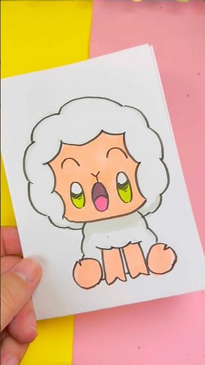 🐑 How to Draw a Kawaii Sheep ✨ Step by Step