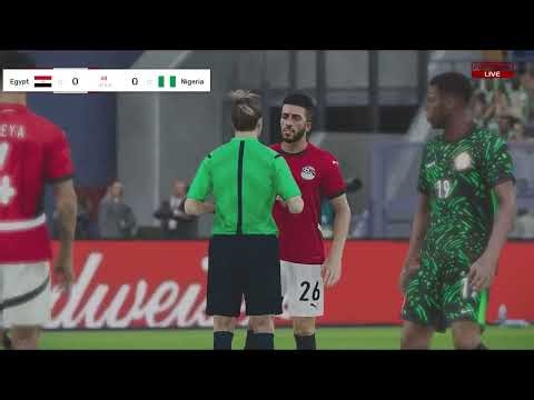 مصر و نيجيريا | لعبة محاكاة مباراة اليوم | LIVE pes 21 #2