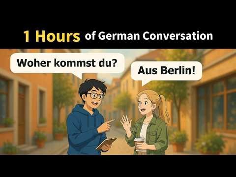 Slow German Conversations for Beginners (A1–A2) | 1 Hour German Listening Practice