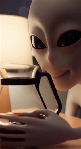 Alien Fail #14: Coffee Overdose ☕💀 #shorts