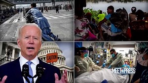 WATCH: President Biden attempts to negotiate a truce between progressive and centrist Democrats over his domestic spending package. House Speaker Pelosi promised a vote this week: “Have a little patience. Follow it. See it unfold. It’s very interesting We're very encouraged.” | Meet the Press