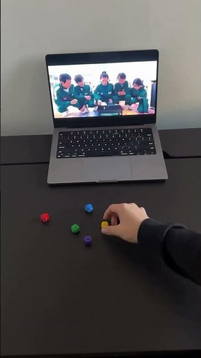 I can play gonggi faster than player 388! #squidgame #netflix