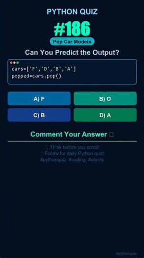 Python Quiz #186 — Can You Predict the Output? #shorts #python