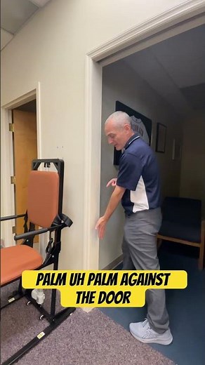Elbow extension home exercise, physical therapy