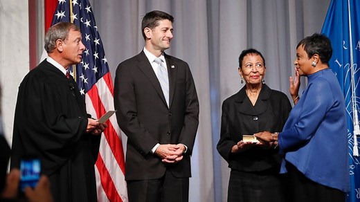 History at the Library: First Woman, African-American Sworn In as Librarian of Congress