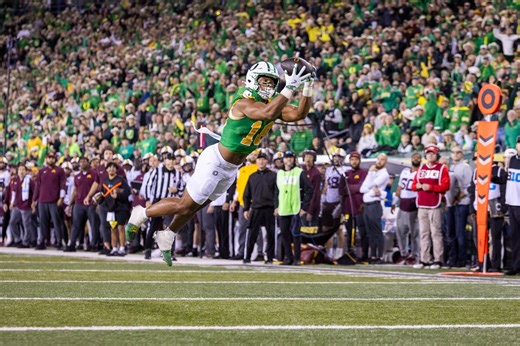 Oregon’s Kenyon Sadiq thrives during challenging journey from small-town Idaho to tight end stardom