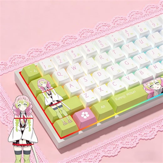 Kanroji Mitsuri 125 Anime Themed Keycaps, PBT Material Mechanical Keyboard Keycaps | Handmade Keycaps | Cherry Keycaps | Anime Fan Gifts - Etsy Canada