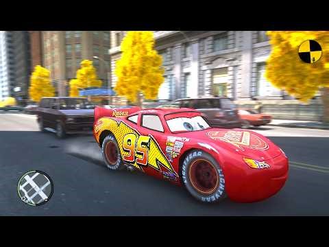 GTA 4 Crazy Lightning McQueen Ep.14