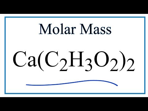 How to Calculate the Molar Mass of Ca(C2H3O2)2: Calcium acetate