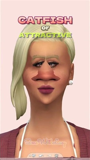 One more time: CATFISH or ATTRACTIVE? The Sims 4 #sims4 #shorts